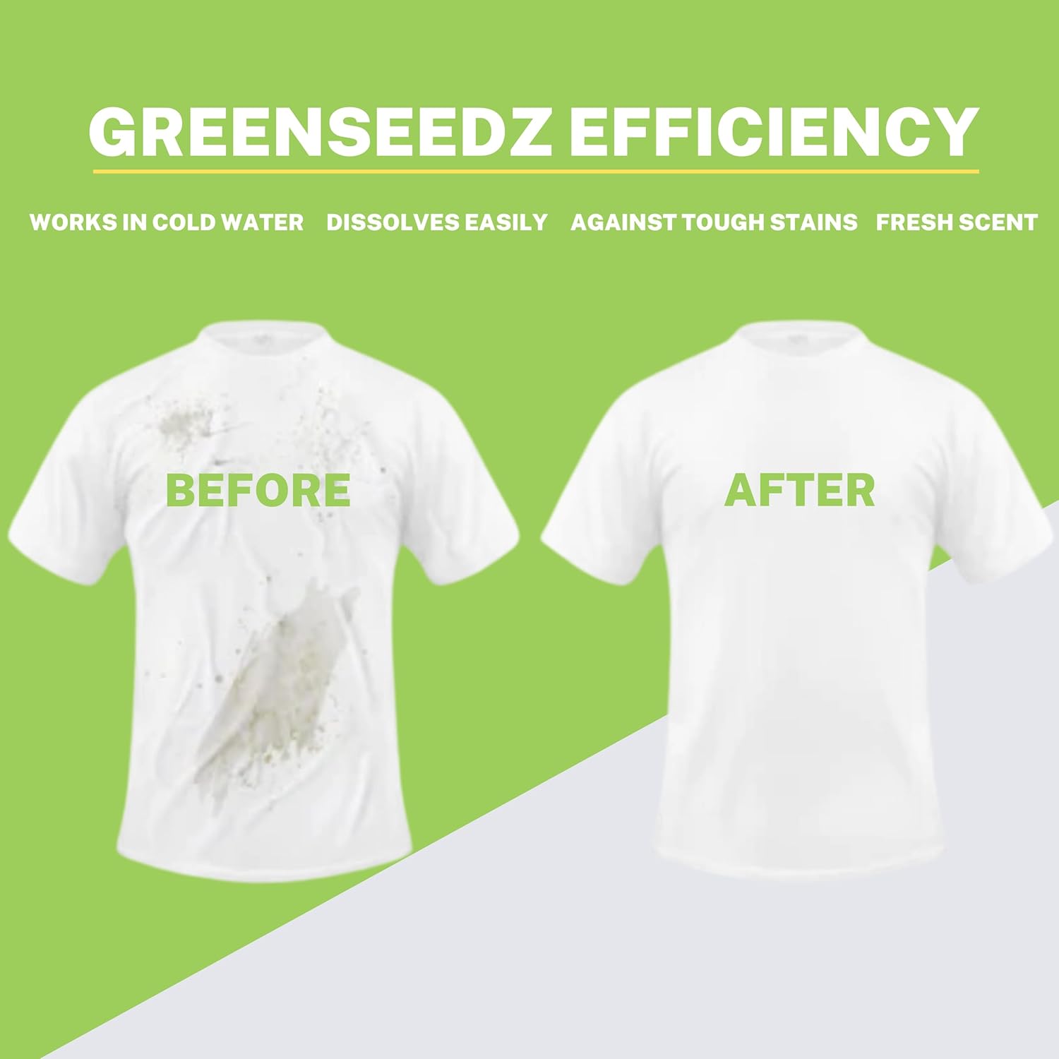 Greenseedz Cápsulas de detergente ecológico 5 en 1  Limpieza ultra fuerte  Aroma de bosque fresco  32 cápsulas  Para todas las máquinas (HE)