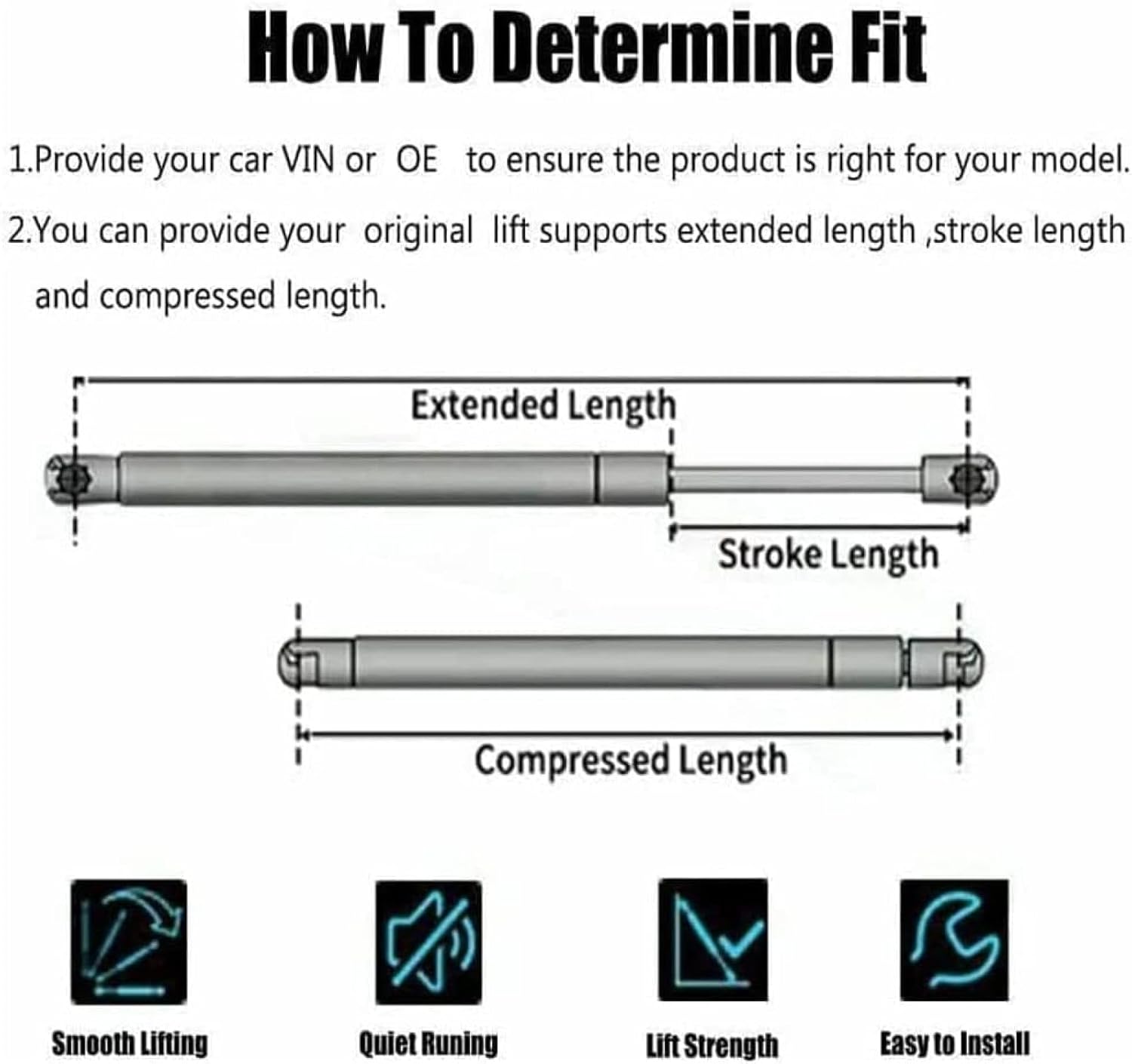 CJLFDC Trunk Gas Struts,for Vauxhall Zafira Mk I (A) (T98) 1999-2005(OEM90579440)-54.2cm Rear Tailgate Boot Support