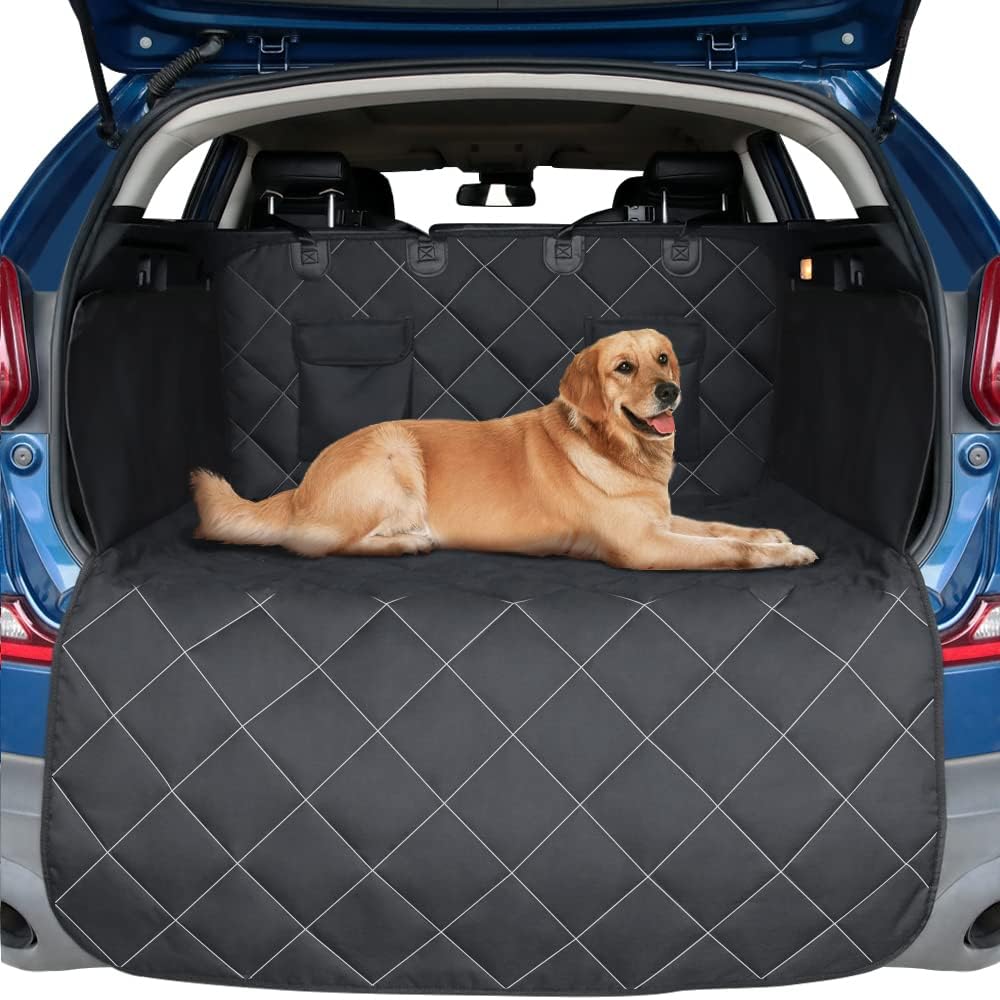 RBSC Home Funda de asiento trasero de automóvil para perros, forro de carga impermeable para perros, funda de carga resistente y antideslizante para