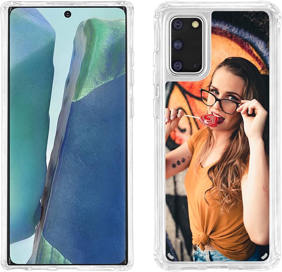 MXCUSTOM Funda de teléfono personalizada para Samsung Galaxy Note 20, a prueba de golpes con imagen, texto y imagen, diseño de imagen parachoques de