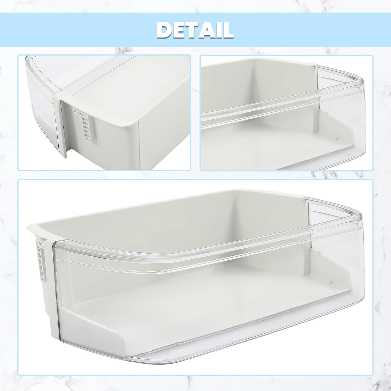 HECASA AAP73252202 – Estante para puerta de refrigerador compatible con LG Kenmore Elite Refrigerador Bin de repuesto para AP5602939 AH3637058