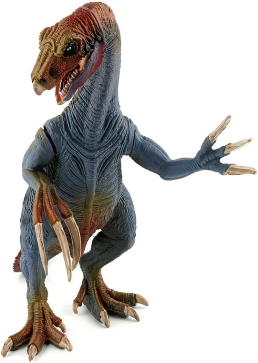 Therizinosaurus – Juguetes de dinosaurio figuras de animales, juguete realista de Therizinosaurus con mandíbula móvil para regalo de cumpleaños,