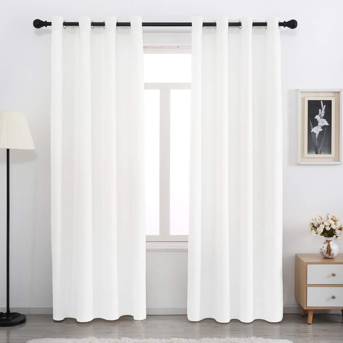 Cortinas de terciopelo suave para salón, cortinas con aislamiento térmico de terciopelo para tratamiento de ventanas de dormitorio, paños de cortina
