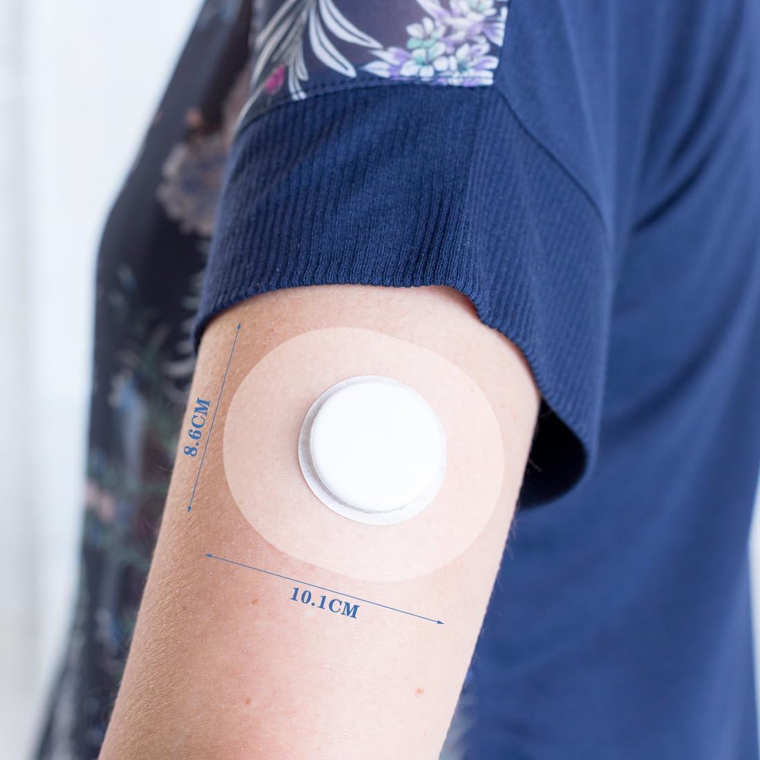Freestyle – Fundas para sensor libre 12, impermeables, parches adhesivos precortados CGM cinta adhesiva para ducha fuerte para larga estancia,
