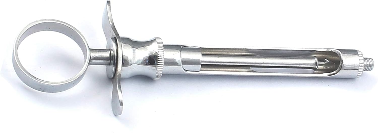 Jeringa aspirante dental, tipo C-W, 1.8cc, instrumentos dentales métricos
