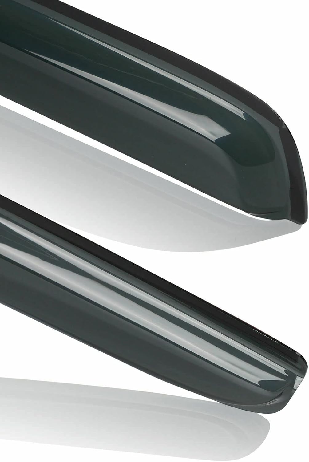 Visera de ventana de montaje exterior, protectores de lluvia compatibles con 00-04 Frontier Crew Cab con 4 puertas de tamaño completo