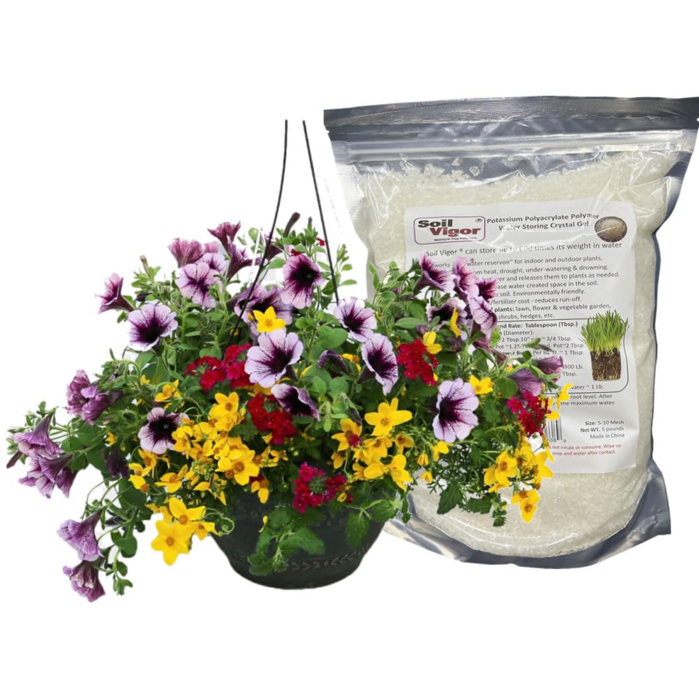 Trampa de humedad del suelo de 1 libra de potasio súper absorbente de polímero de gránulos de hidrogel Soil Vigor