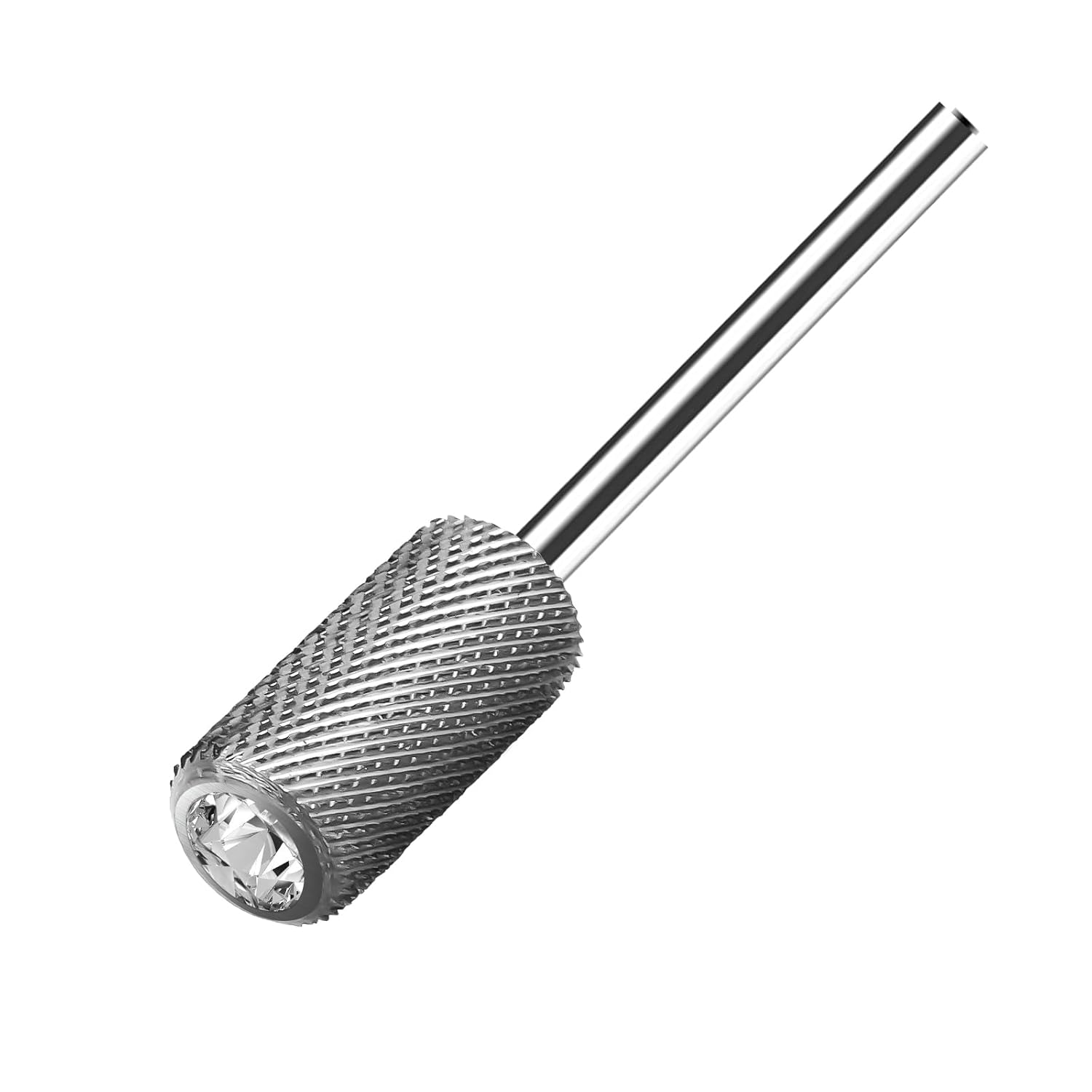 Lavinda Brocas de uñas con parte superior de cristal, brocas de carburo de barril grande de 332 pulgadas, adecuadas para manicura, pedicura,
