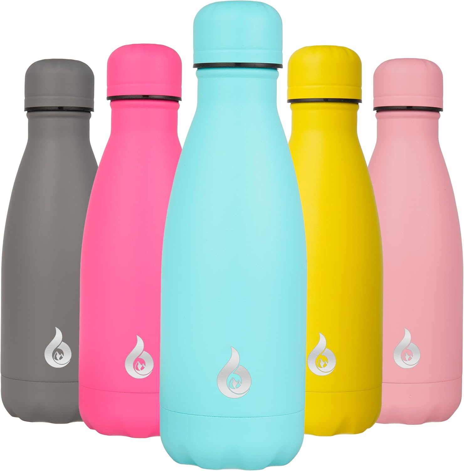BJPKPK Botella de agua aislada de acero inoxidable de 12 onzas para viajes, mantiene el frío y el calor, turquesa