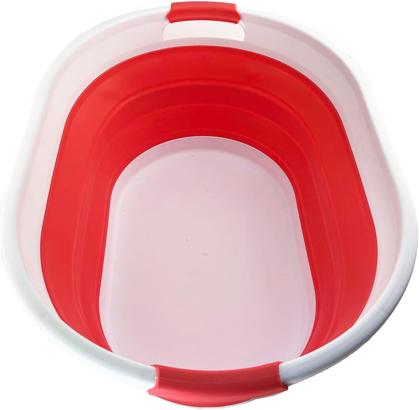 SAMMART Cesta plegable de plástico para lavandería de 39L (10.3 galones), tina de lavado plegable, fácil almacenamiento y ahorro desplegable