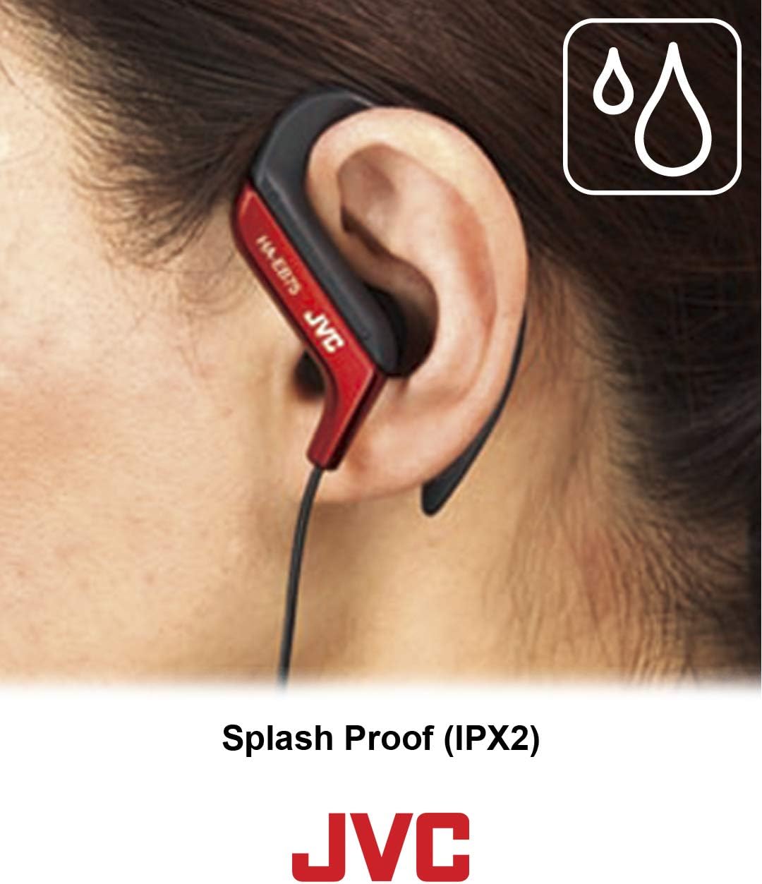 Clip Style – Auriculares color azul, ligero y cómodo, clip para las orejas, a prueba de salpicaduras, resistente al agua, potente sonido con