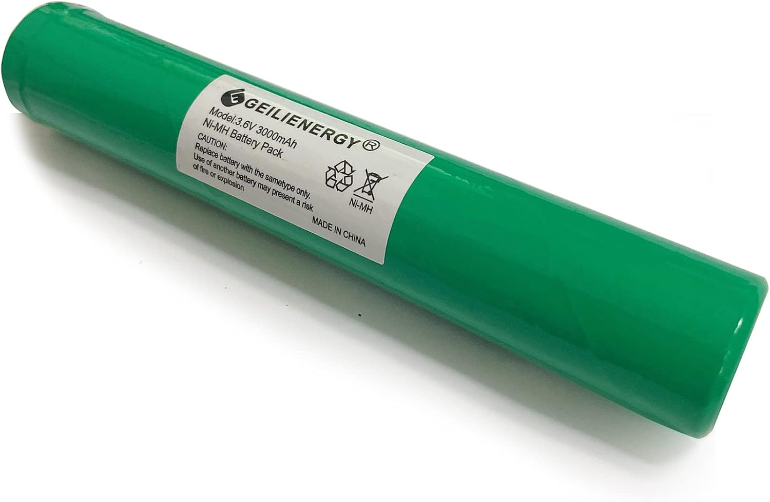 GEILIENERGY Batería Ni-MH de 3.6 V 3000 mAh (2 unidades) compatible con Streamlight Stinger 75375 75175 LED HP, XT, DS, PolyStinger, Pelican M9,