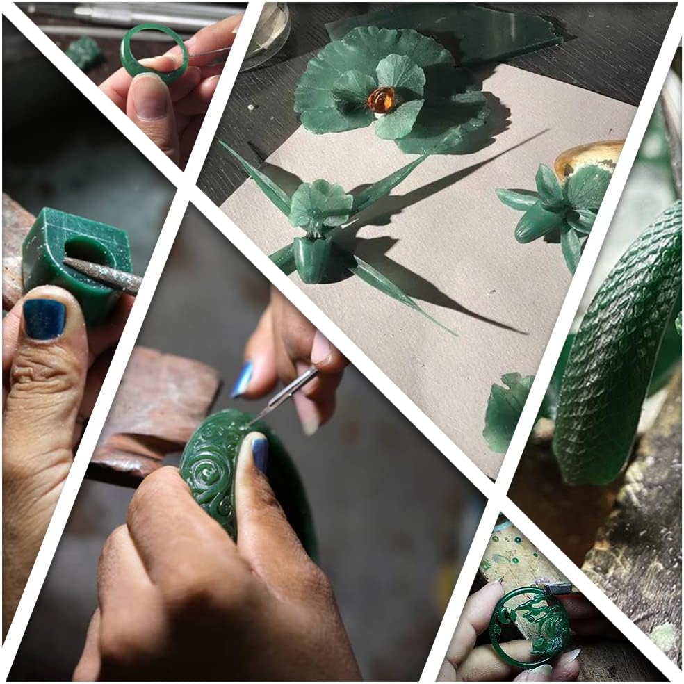 Bloque de cera para tallar cera perdida, herramienta de moldeo de joyería, molde para esculpir 1 libra (rebanadas de cera verde)