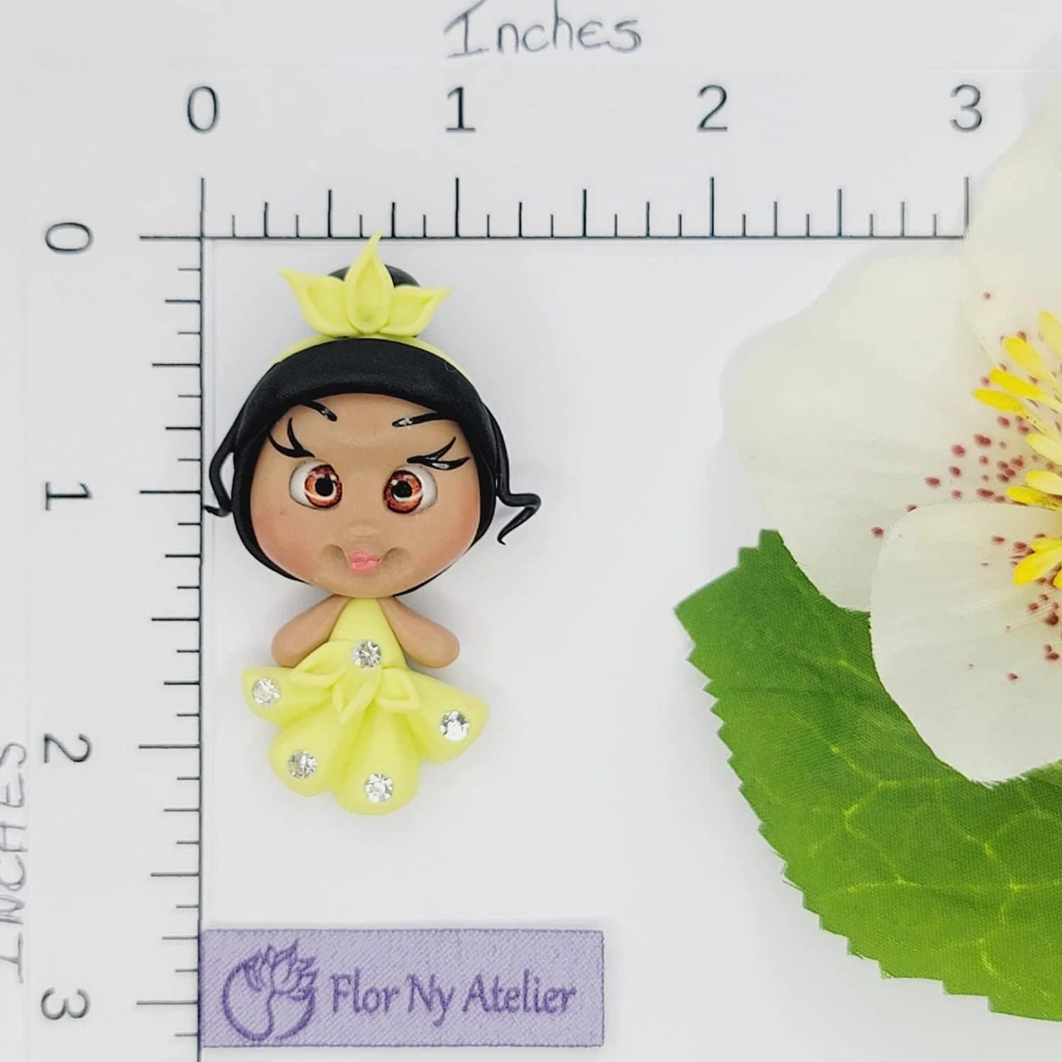 Tiana Princess – Muñeca de arcilla de porcelana fría amarilla