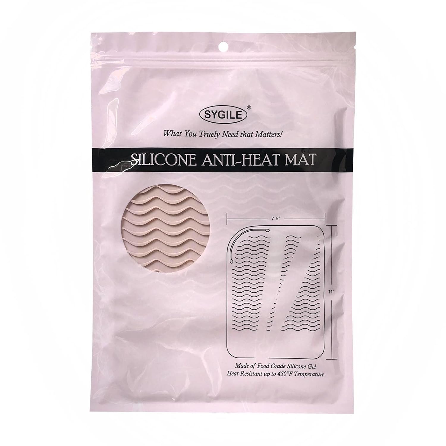 Alfombrilla de viaje de silicona resistente al calor de 11 x 7.5 pulgadas, almohadilla anticalor para alisadores de cabello, rizadores, planchas