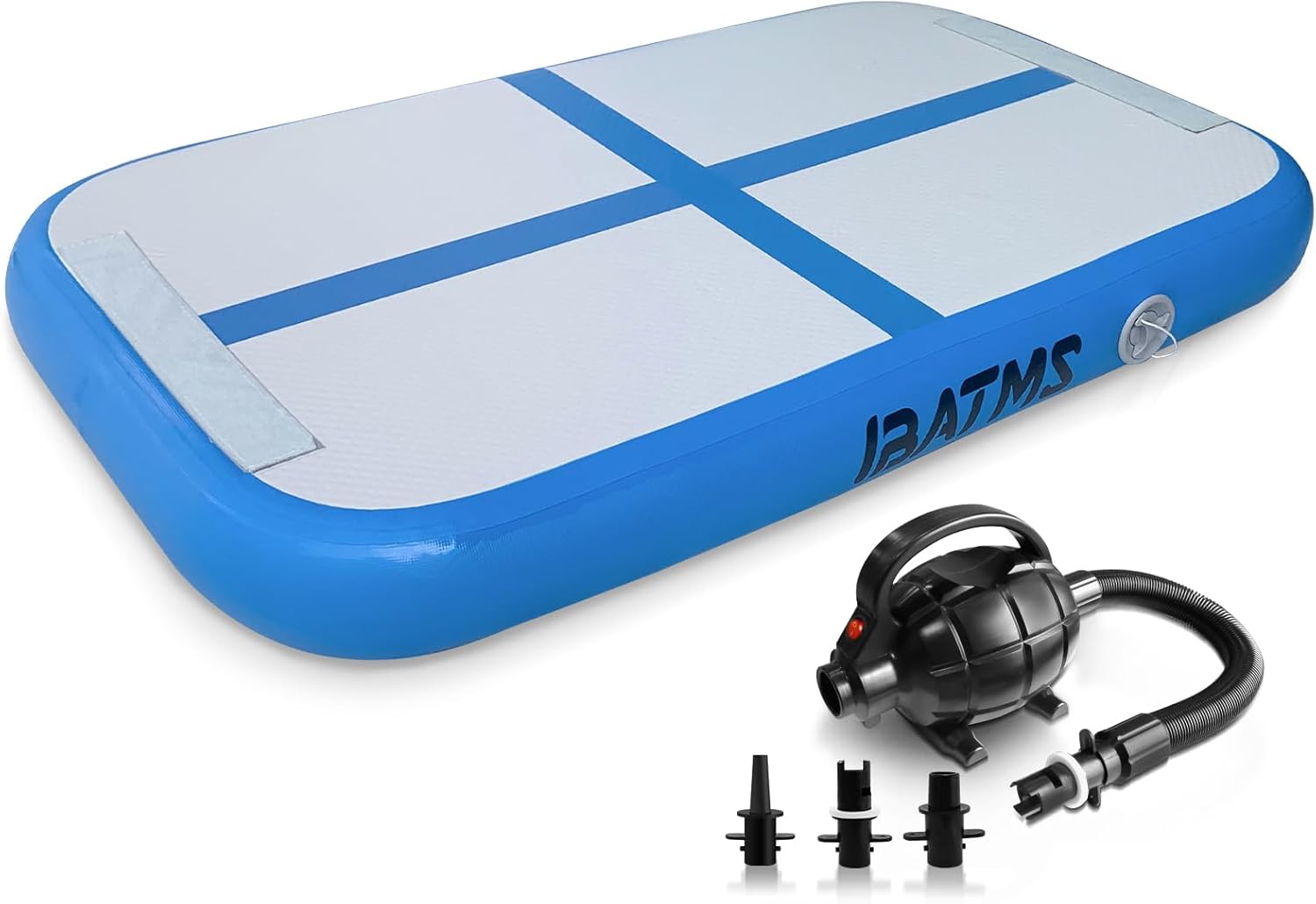 IBATMS – Colchoneta inflable de gimnasia de 10, 13, 16, 20 pies, para entrenamiento de gimnasia, uso doméstico, animadoras, yoga, agua
