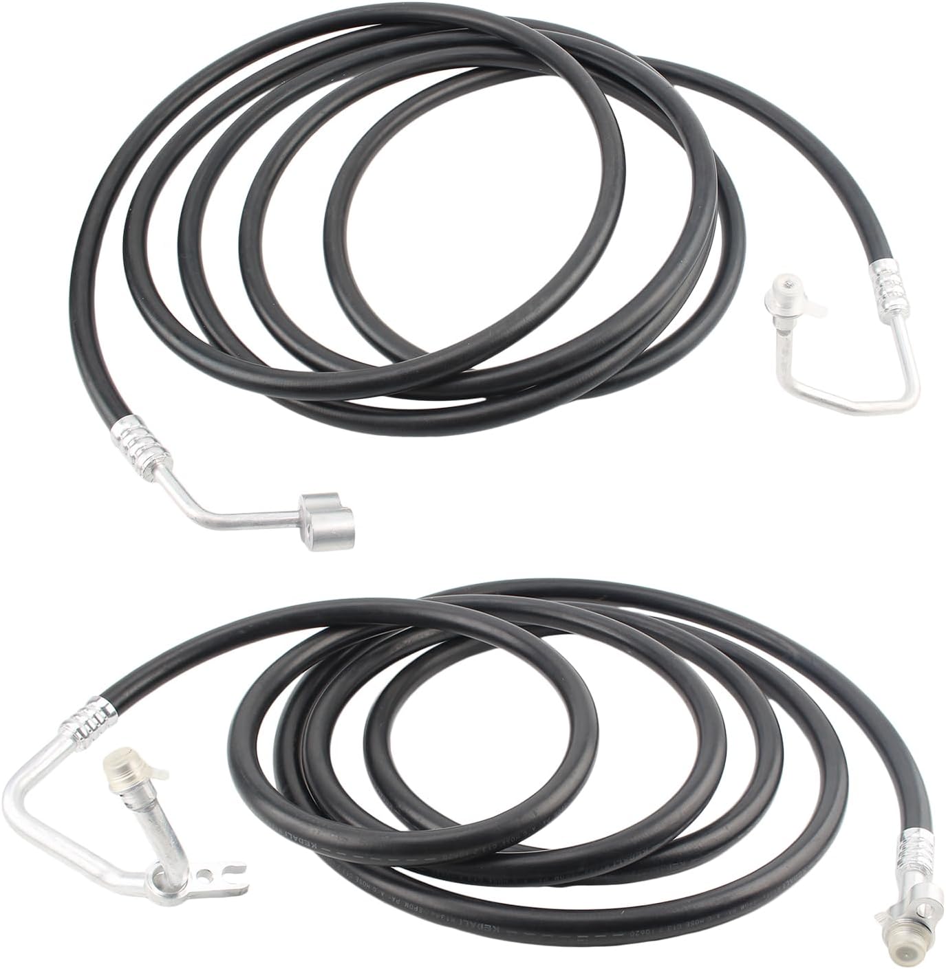 AUTOKAY SU33468 Juego de línea de CA trasera para Chevy Suburban Rear Aux 2007-2014 Kit de manguera de CA Líneas de repuesto de aire acondicionado
