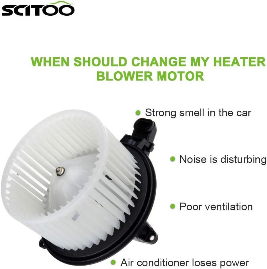 SCITOO Motor de soplador de calentador de plástico ABS para Ford con ventilador, motores de sopladores HVAC aptos para 2009-2014 para Ford