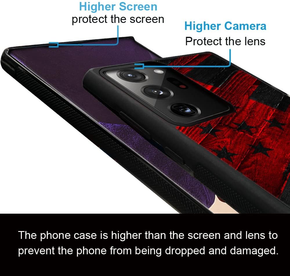 Funda compatible con Samsung Galaxy Note 20, diseño con patrón de parachoques trasero, esquinas reforzadas contra arañazos, esquinas reforzadas de