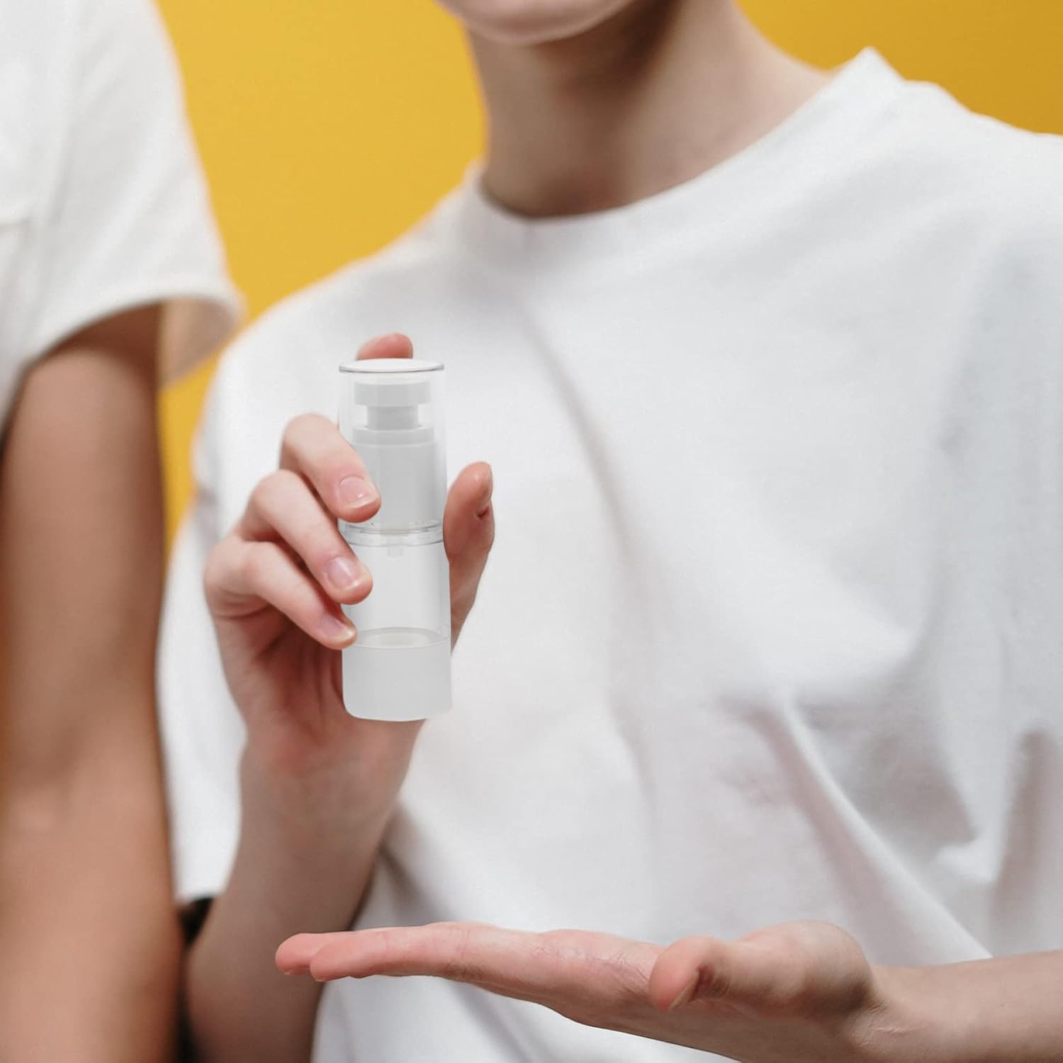 EXCEART Botellas de bomba sin aire Botellas de spray de plástico portátiles Estos contenedores compactos son principalmente adecuados para llenar