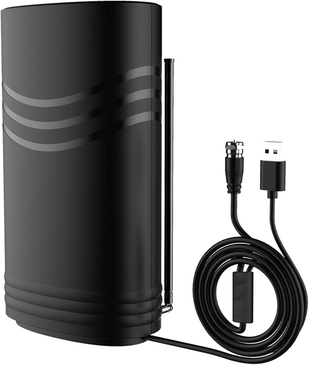 Antena de TV digital 2023, canales locales gratuitos, antena de TV de rango de más de 450 millas, soporte 4K HD 1080P VHF UHF, listo para interiores