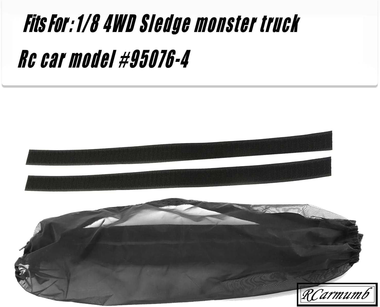 RCarmumb Protector de chasis, cubierta resistente al polvo para trineo de 18 Monster Truck #95076-4, cubierta antipolvo para chasis de automóvil a