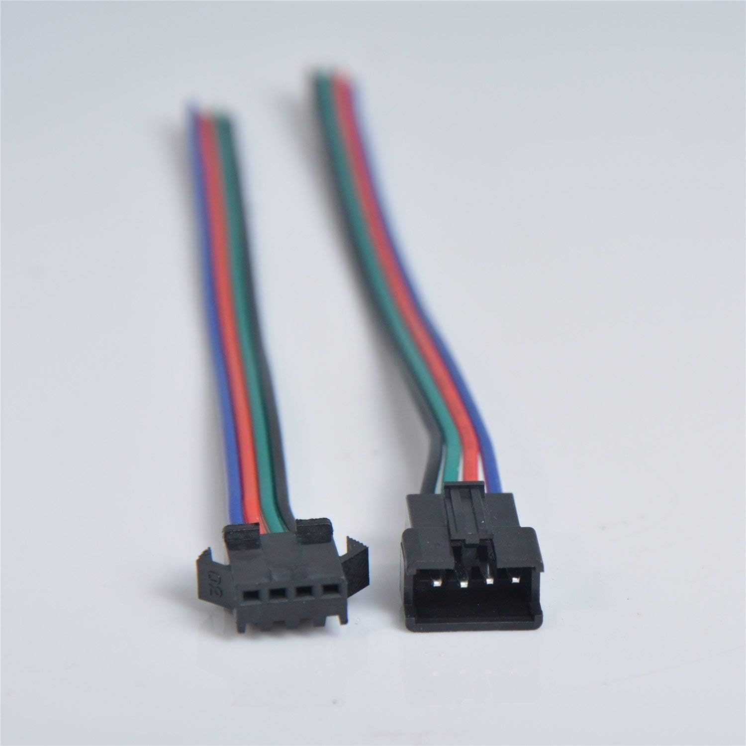 4 Pin 4P JST SM Conector Macho a Hembra JST SM Cable Conector de Enchufe para RGB LED Tira de Luz 50503528 20 Pares