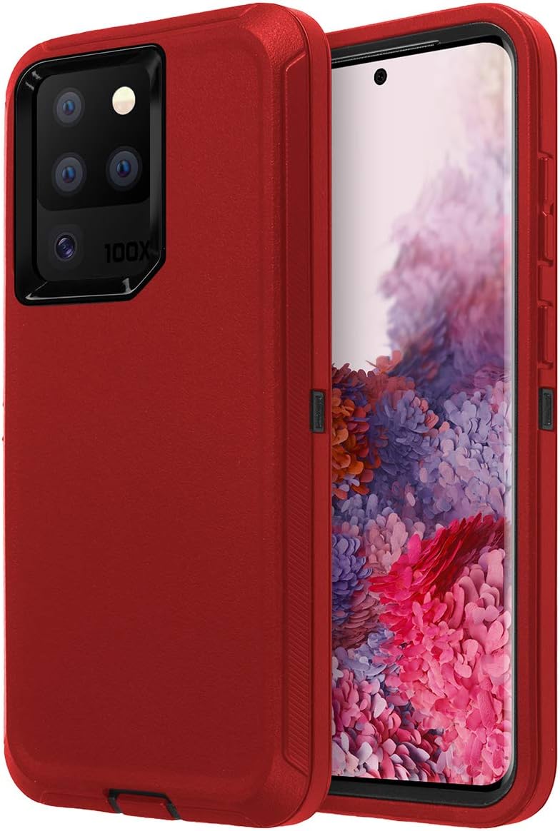 AICase Funda para Galaxy S20 Ultra, protección contra caídas de cuerpo completo, resistente, a prueba de golpes, caídas y polvo, 3 capas, funda