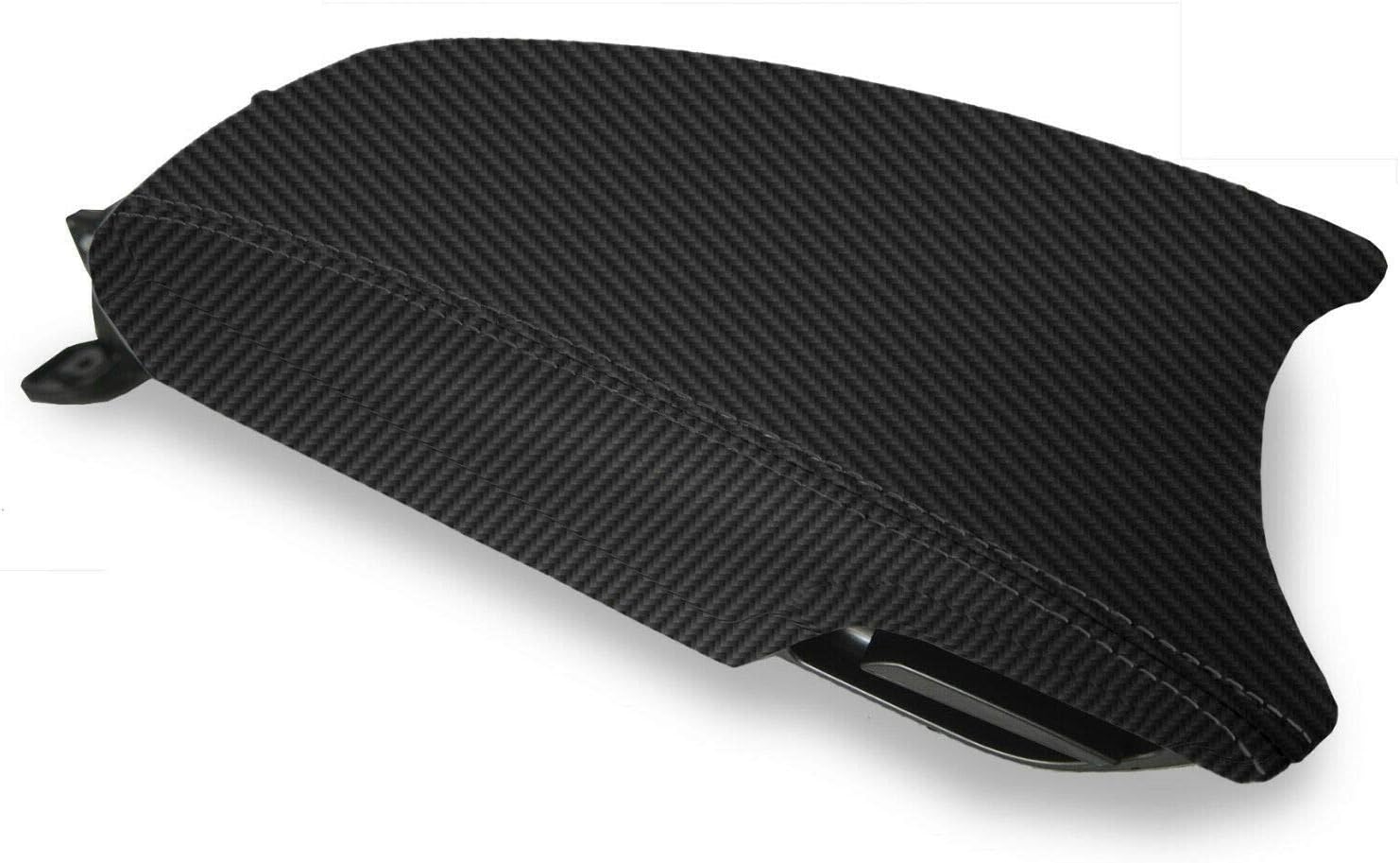 Tapa para consola central (fibra de carbono, para Hyundai Azera, 2012-2017), color negro
