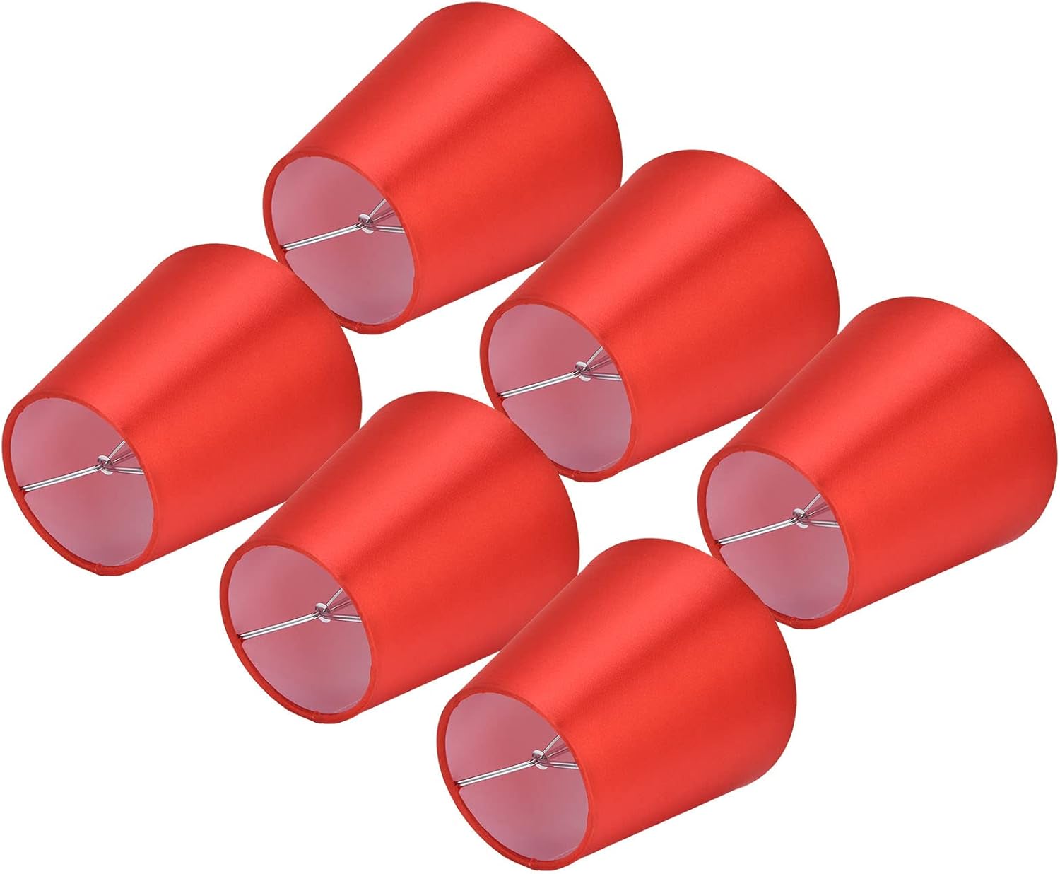 6 pantallas de lámpara pequeña, pantalla de tela, lámpara de mesa, lámpara de techo, pantalla E14, lámpara de pared para habitación, pasillo, hotel,