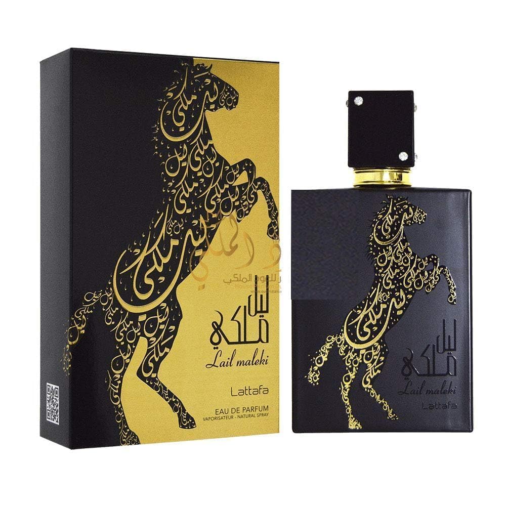 Lattafa Perfumes Lail Maleki para Eau de Parfum en espray unisex, 3.4 onzas