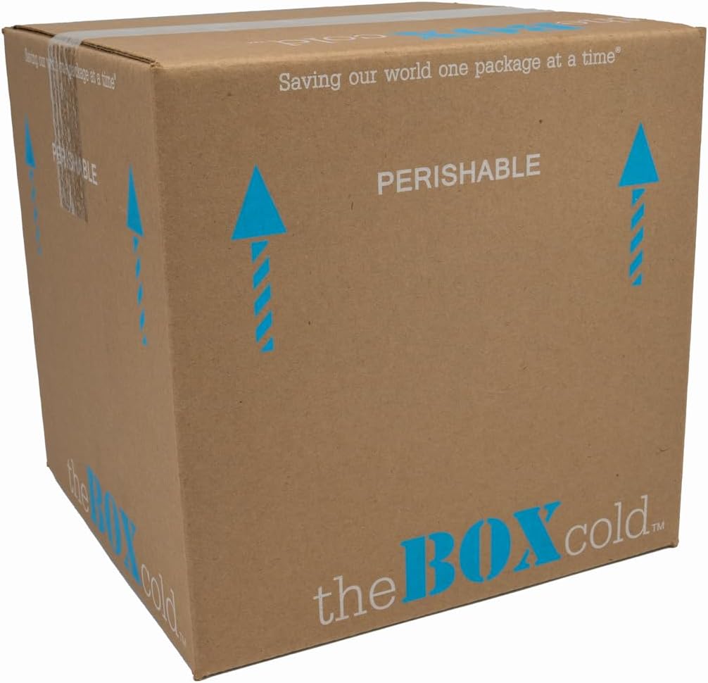 Caja de envío fría aislada con enfriador de espuma, reutilizable, reciclable y multiusos, EPE USA theBOXcold