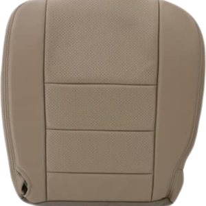 2002 2003 Ford F250 F350 Lariat Crew Cab Funda de asiento de cuero genuino de repuesto, con insertos perforados (parte inferior del pasajero, marrón 2002 2003 Ford F250 F350 Lariat Crew Cab Funda de asiento de cuero genuino de repuesto, con insertos perforados (parte inferior del pasajero, marrón