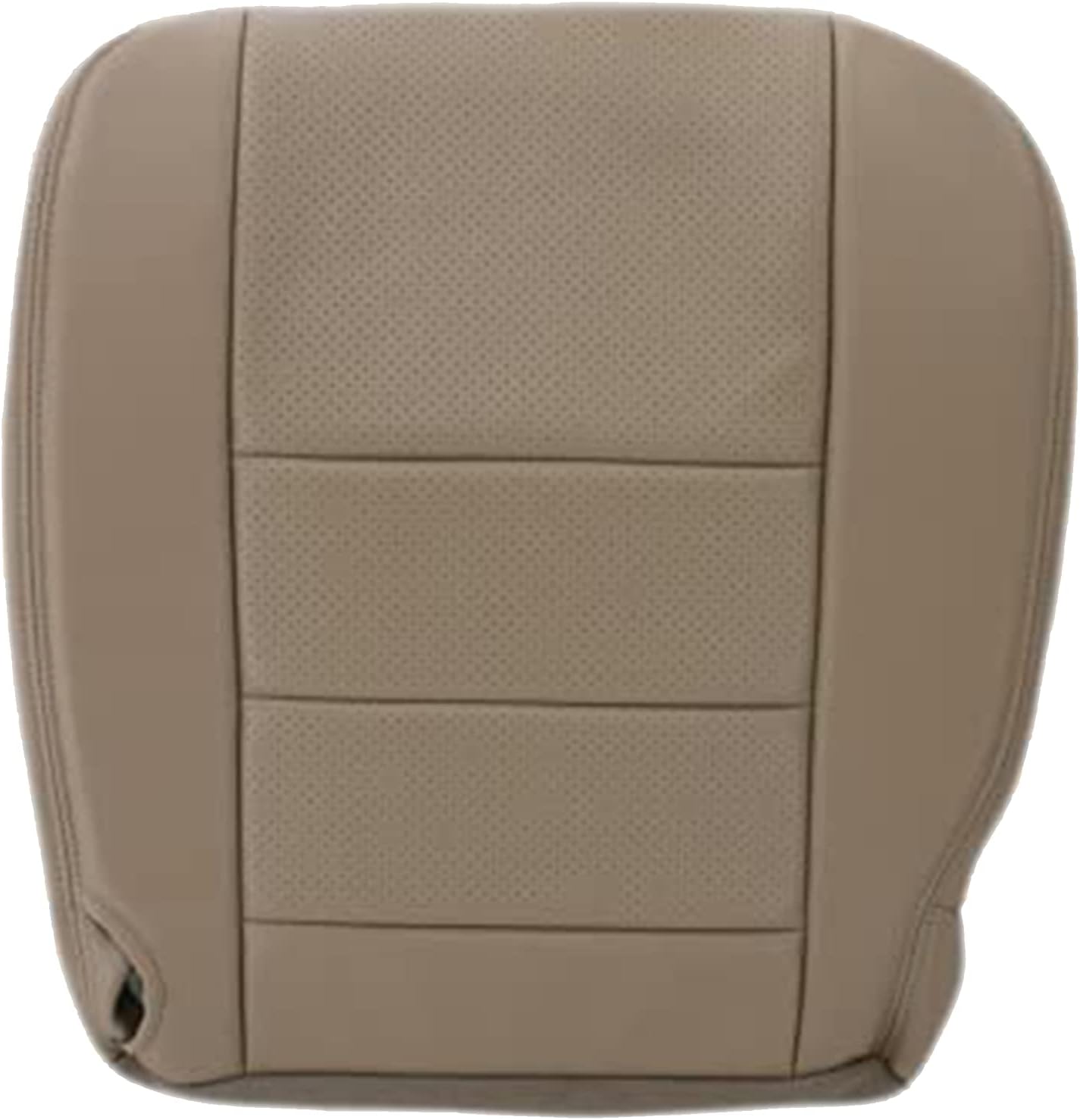 2002 2003 Ford F250 F350 Lariat Crew Cab Funda de asiento de cuero genuino de repuesto, con insertos perforados (parte inferior del pasajero, marrón
