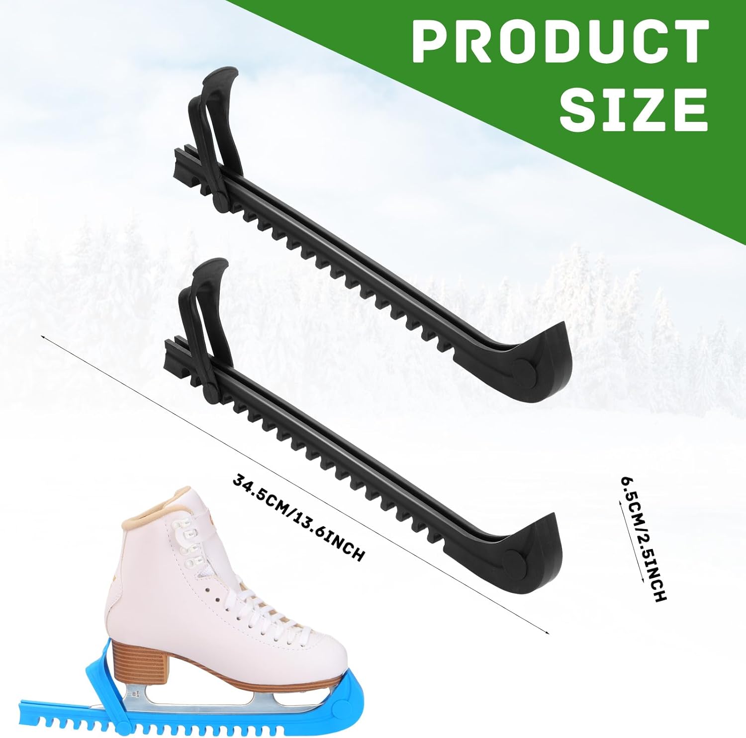 Protectores de patinaje sobre hielo, fundas ajustables para patinaje sobre hielo, accesorios de patinaje para hockey sobre hielo para niños y