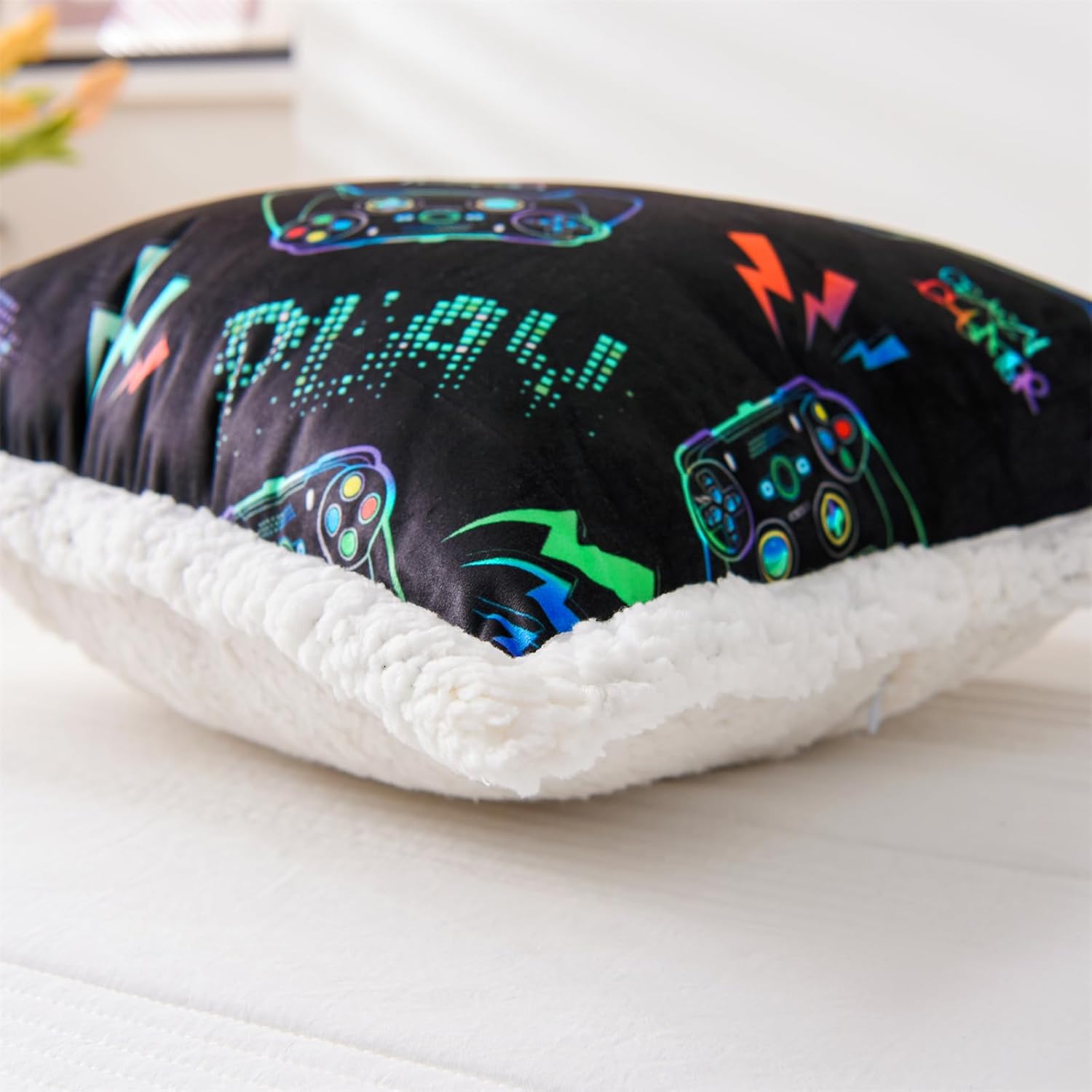 A Nice Night Almohada de descanso para la espalda de los niños para leer y ver la televisión, almohada de descanso para descansar con cómodo apoyo