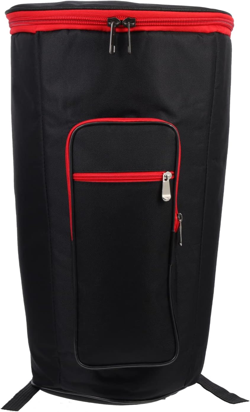 Djembe – Bolsa de batería de 12 pulgadas, mochila Djembe acolchada con correa para el hombro, bolsillos para accesorios, doble capa, funda de