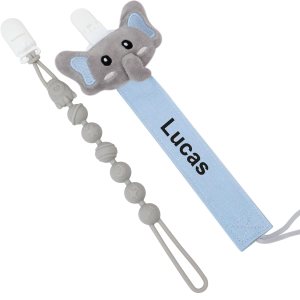Munchewy Clip personalizado para chupete con nombre, correa personalizable con nombre para niños y niñas, estilos Binkie, mordedores de bebé, Munchewy Clip personalizado para chupete con nombre, correa personalizable con nombre para niños y niñas, estilos Binkie, mordedores de bebé,