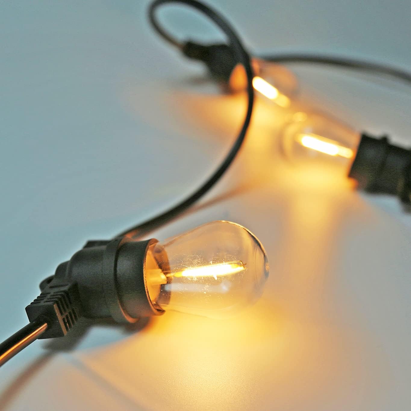 Paquete de 25 bombillas LED S14 para tiras de luces al aire libre, inastillables, equivalente a 10 W, bombilla LED para reemplazar bombillas de