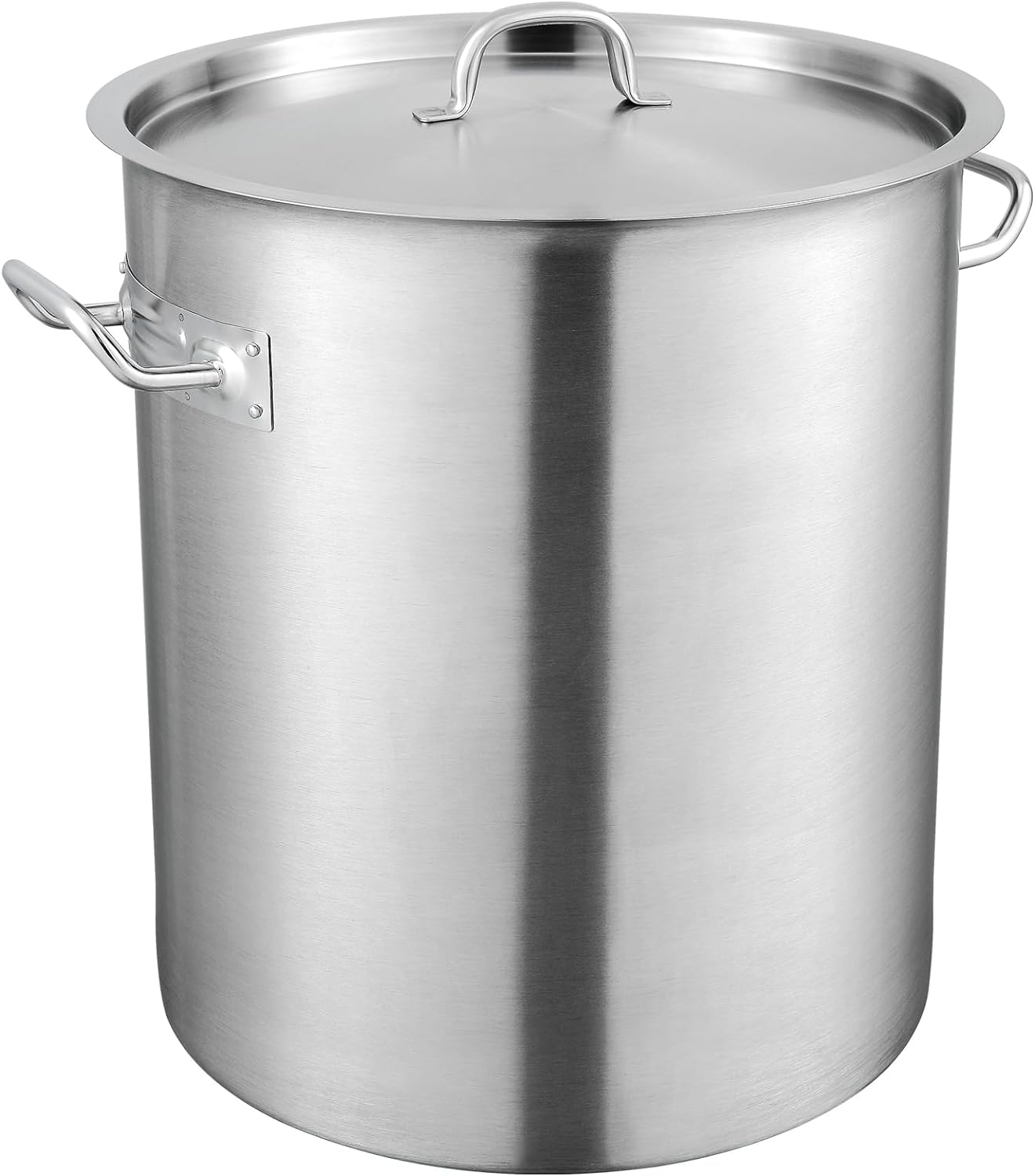 VEVOR Olla de acero inoxidable 188, ollas de cocina grandes de 42 cuartos de galón, olla multiusos con base compuesta, olla de grado comercial