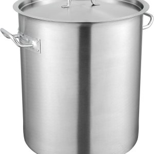 VEVOR Olla de acero inoxidable 188, ollas de cocina grandes de 42 cuartos de galón, olla multiusos con base compuesta, olla de grado comercial VEVOR Olla de acero inoxidable 188, ollas de cocina grandes de 42 cuartos de galón, olla multiusos con base compuesta, olla de grado comercial