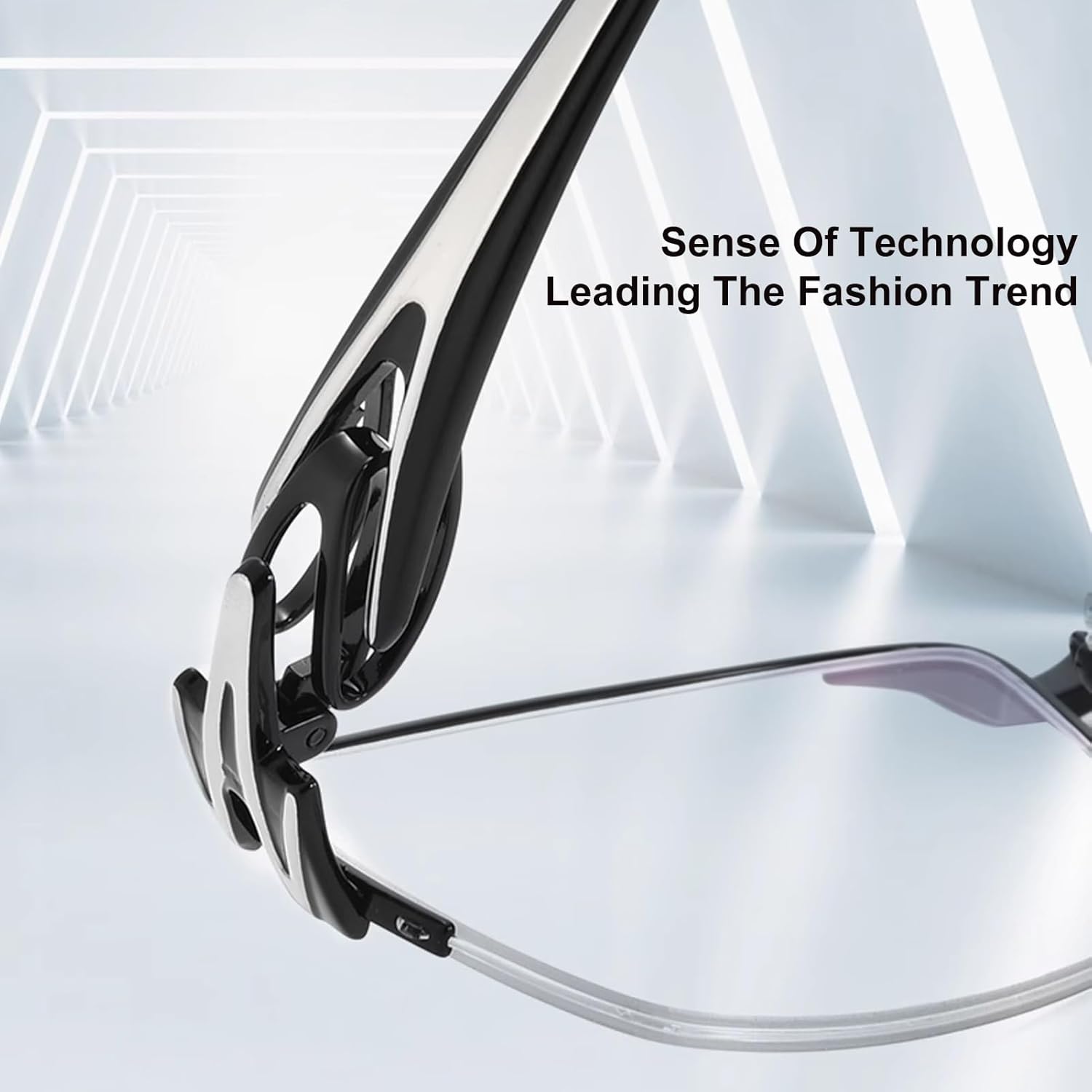 Gafas de lectura retro con bloqueo de luz azul para hombre, ultra ligeras de titanio puro medio marco para lectores de computadora