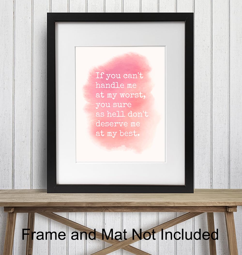 Empowerment Wall Art – Motivational Quote – Inspirational Wall Decor Home decoration for Bedroom Bathroom Living room – Chic Unique Gift for Women
