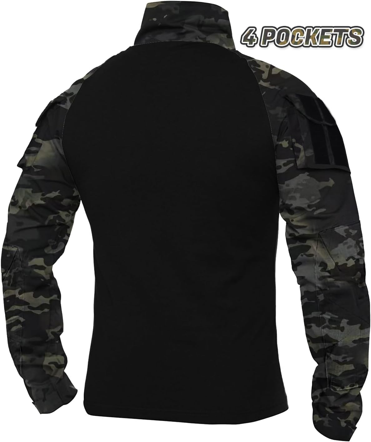 XKTTAC – Camiseta táctica de combate G3 para hombre con 2-4 bolsillos para Airsoft, actividades militares, paintball, equipo de camping, camiseta