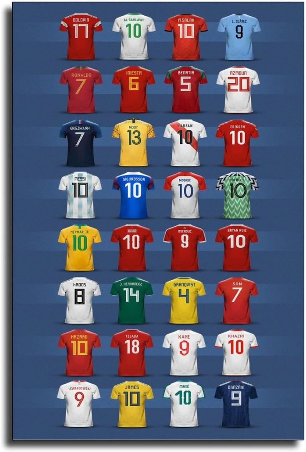 ZVW Qatar – Póster de la Copa del Mundo 2022, pintura decorativa, lienzo, arte de pared, póster de sala de estar, dormitorio, pintura de 24 x 36