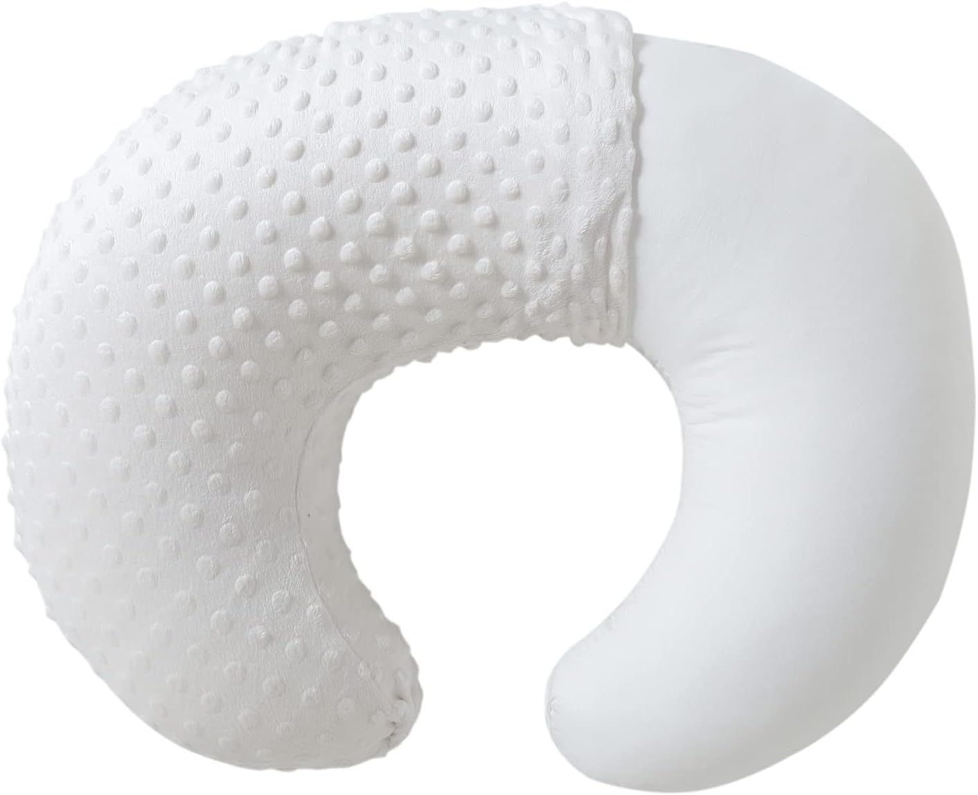 Almohada de lactancia y posicionador corporal con funda de Minky de primera calidad para lactancia materna para bebés niños y niñas, almohada de