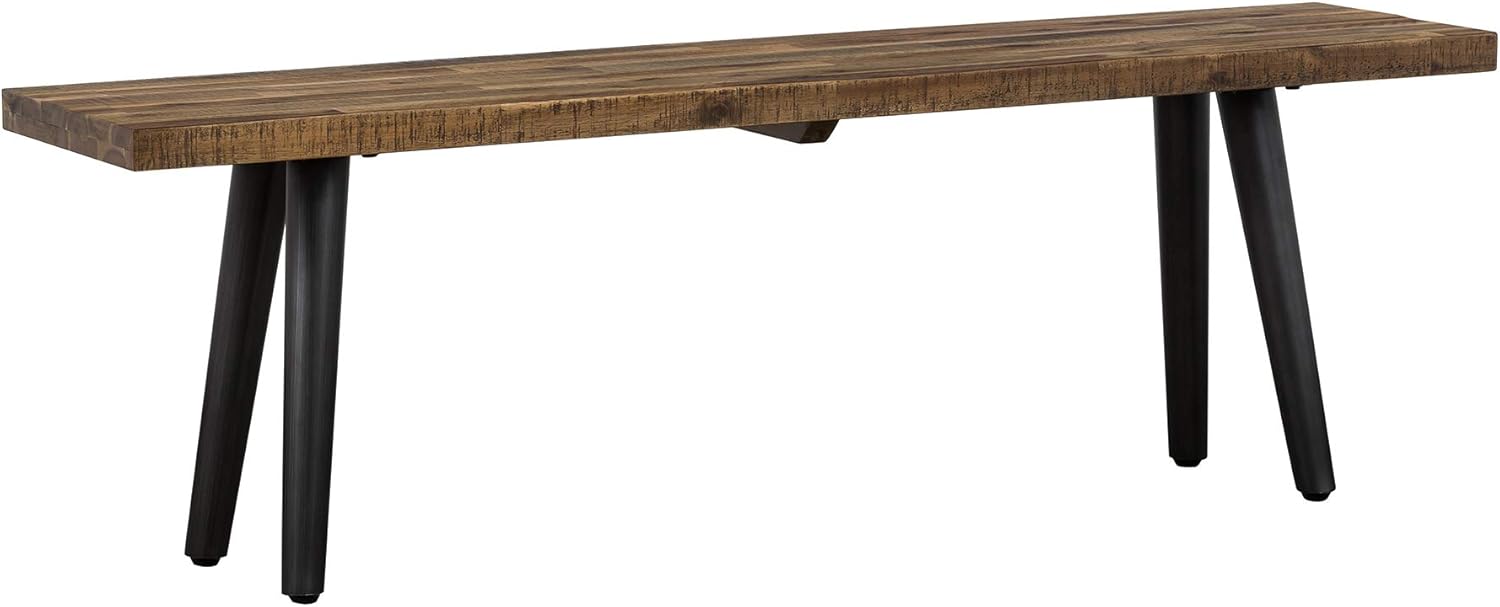 Cusco Acacia – Banco de mesa de comedor rústico para cocina, 55 pulgadas de ancho, antiguo