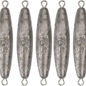 Kit de plomos de arrastre en línea, pesos de pesca de plomo de doble anillo, bala de plomoplomizo de oliva para pesca de agua salada y agua dulce Kit de plomos de arrastre en línea, pesos de pesca de plomo de doble anillo, bala de plomoplomizo de oliva para pesca de agua salada y agua dulce
