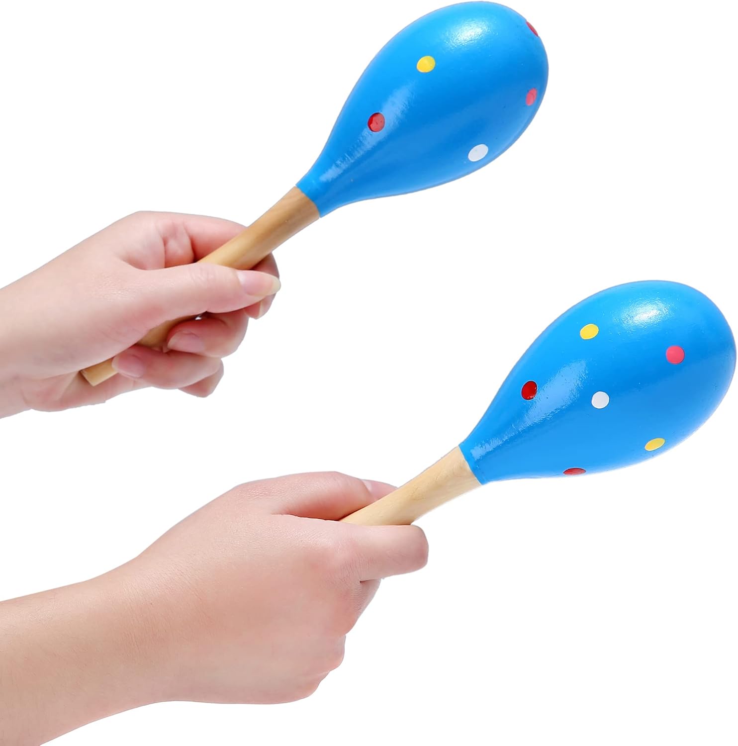 Maracas – Juego de 2 batidos de madera profesional para rumba, instrumentos musicales latinos, sonajeros de percusión de mano con ritmo de salsa