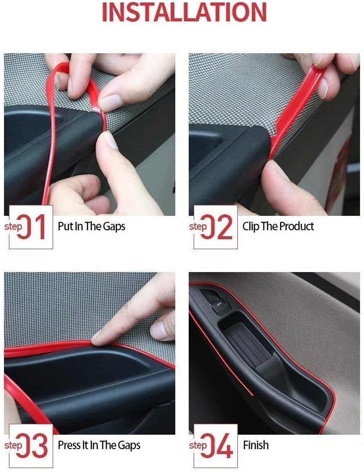 ABALDI Luces interiores de coche El Wire – Cuerda de alambre flexible de neón de 9.8ft, luces de neón de alambre electroluminiscente, luces de neón
